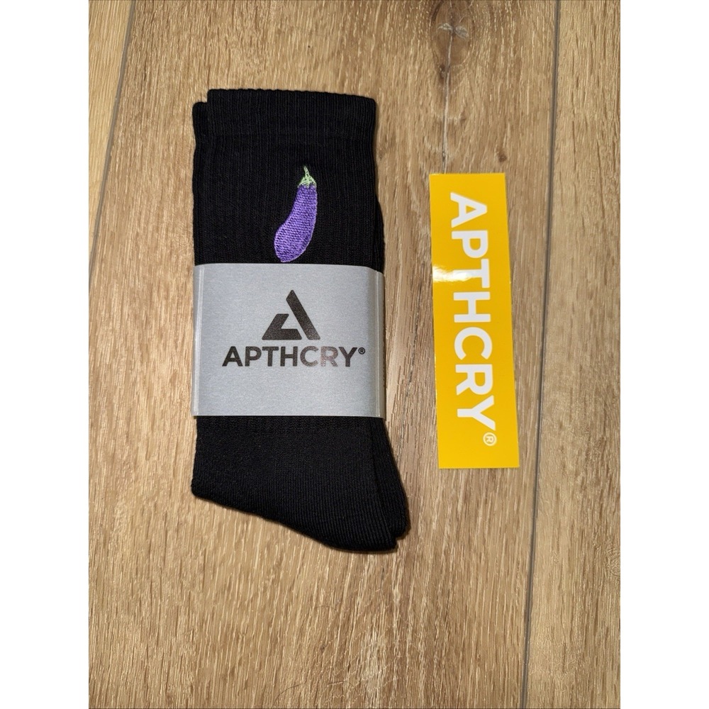 APTHCRY Limited Edition Black Pair of Socks Hung Dong Low Exclusive Brand New